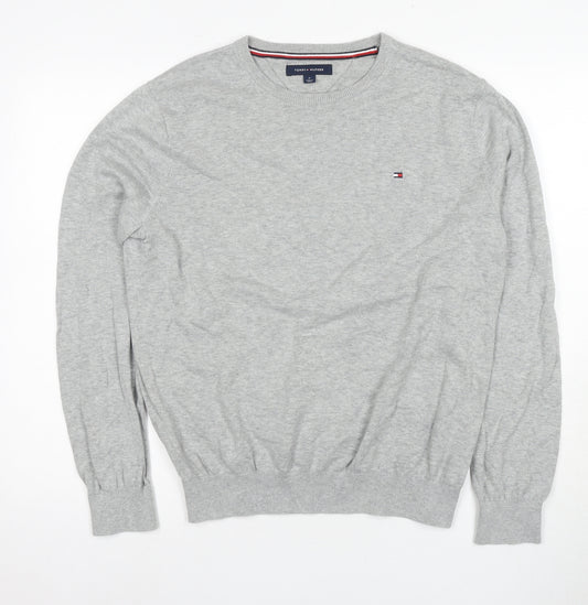 Tommy Hilfiger Men's Grey Crew Neck Pullover M