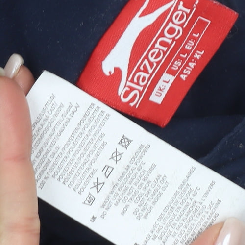 Slazenger Men's Blue Windbreaker Jacket M