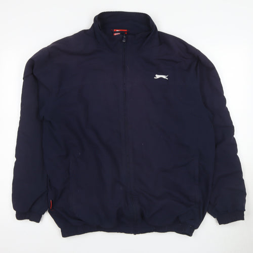 Slazenger Men's Blue Lightweight Windbreaker Jacket L