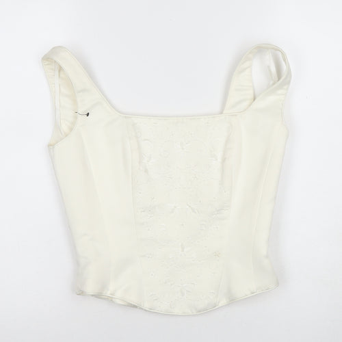 High Society Women's Ivory Camisole Blouse Size 12