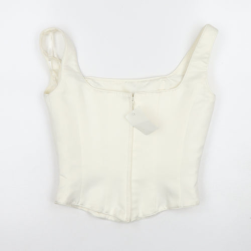 High Society Women's Ivory Camisole Blouse Size 12