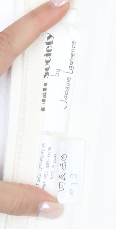 High Society Women's Ivory Camisole Blouse Size 12