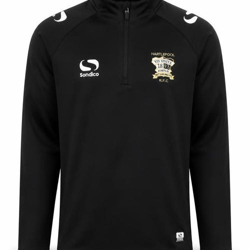 Sondico Men's Black 1/4 Zip Sports Sweatshirt, Size S