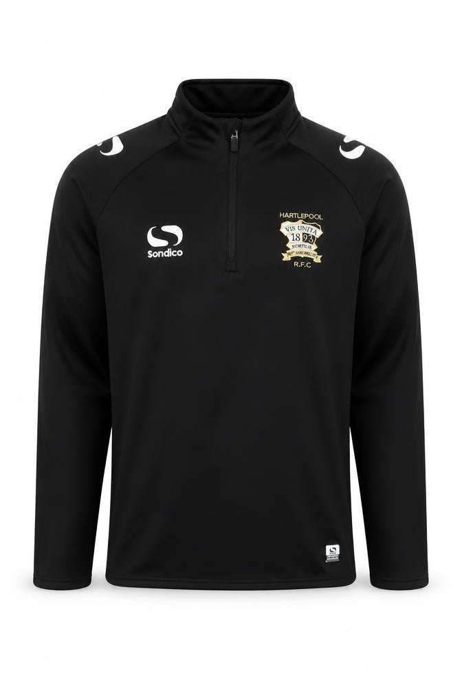 Sondico Men's Black 1/4 Zip Sports Sweatshirt, Size S