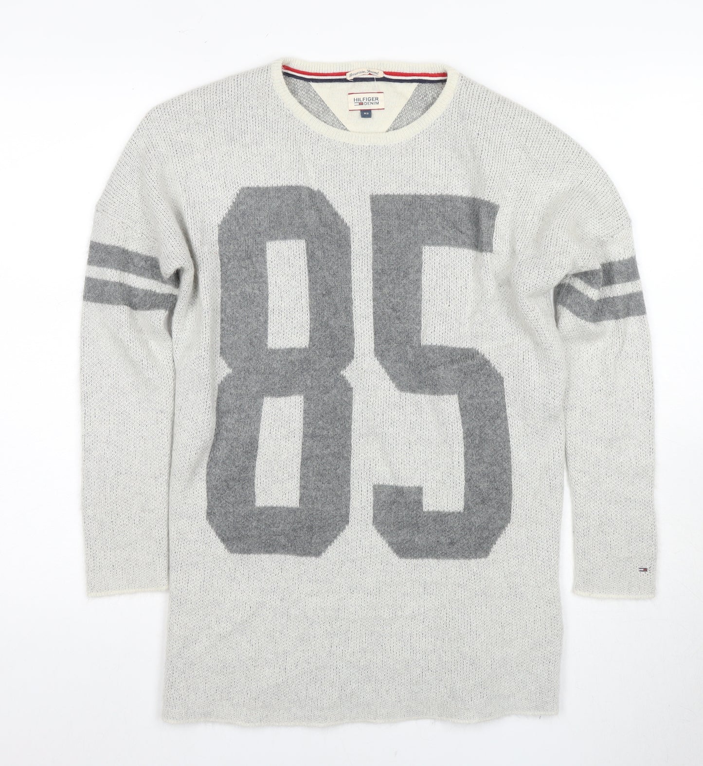 Tommy Hilfiger Denim Men's XS Ivory Sports Pullover