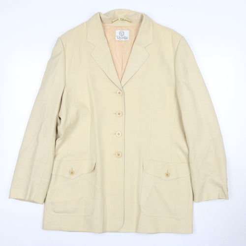 Viyella Women's Beige Suit Jacket Size 14