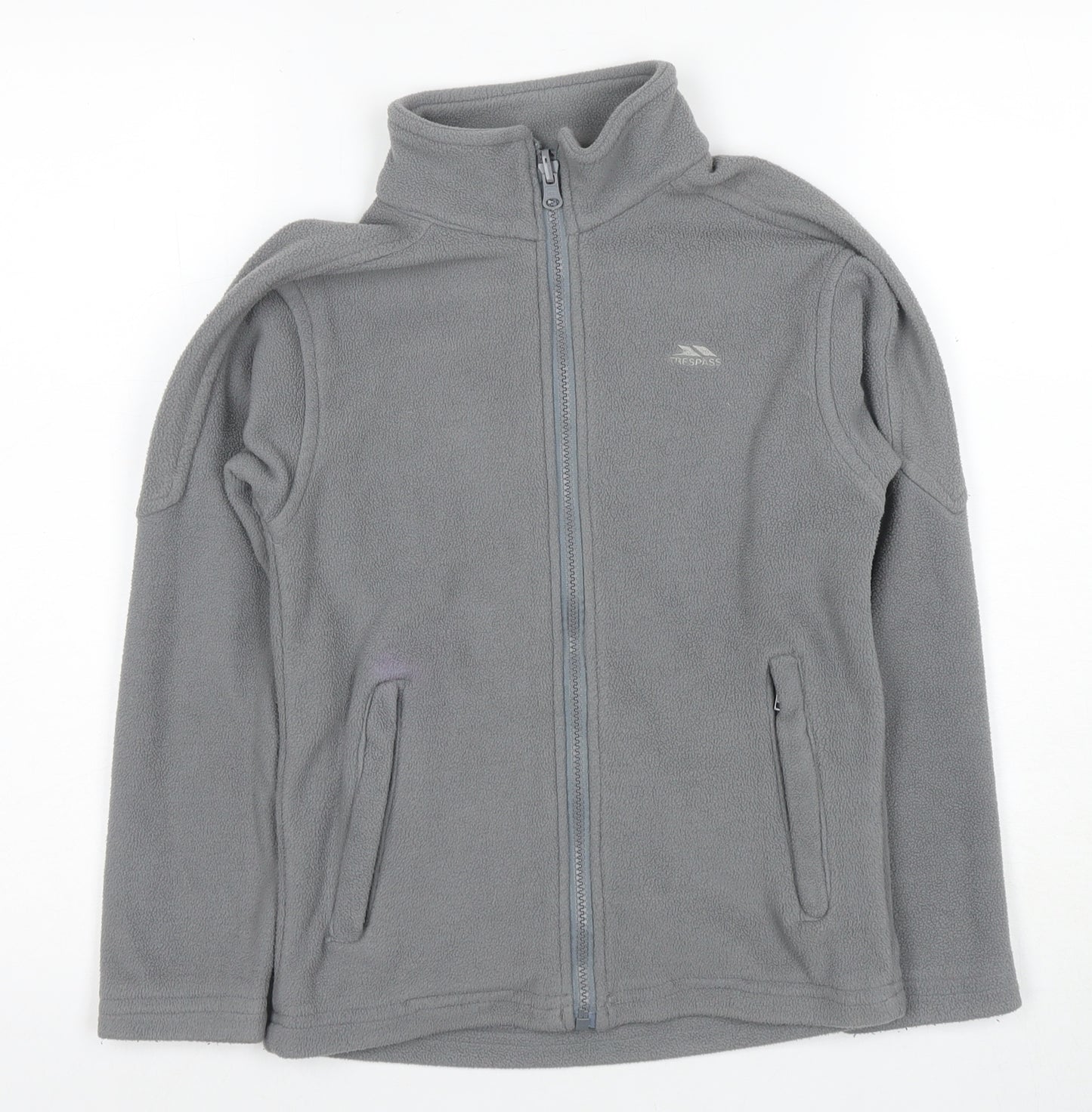 Trespass Boys Grey Fleece Basic Jacket 7-8 Years