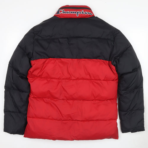 Champion Men's Red Puffer Jacket S Winter