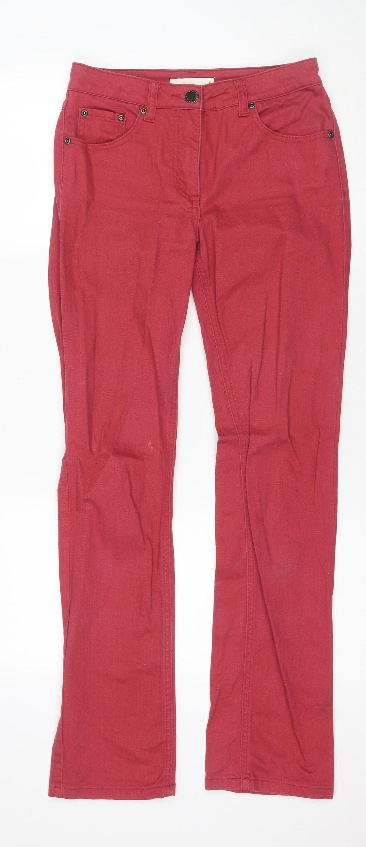 Rocha John Rocha Women's Red Straight Jeans Size 10