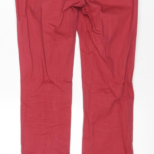 Rocha John Rocha Women's Red Straight Jeans Size 10