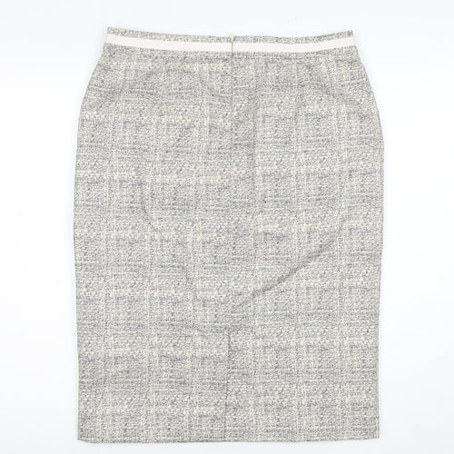 Boden Women's Multicoloured Check Pencil Skirt Size 10