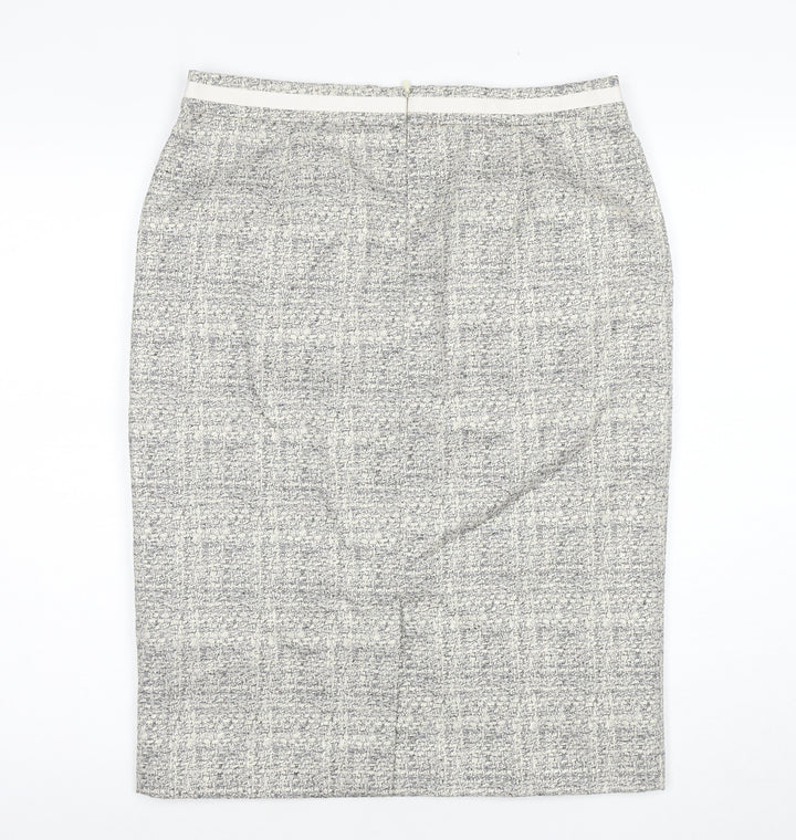 Boden Women's Multicoloured Check Pencil Skirt Size 10