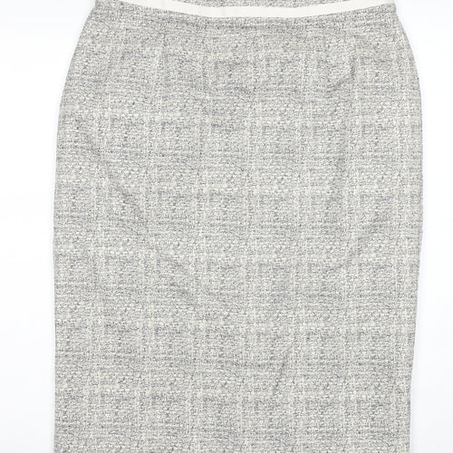 Boden Women's Multicoloured Check Pencil Skirt Size 10