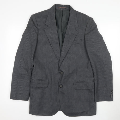 Centaur Men's Grey 38 Regular Wool Blazer