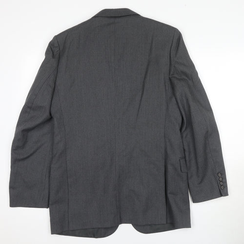 Centaur Men's Grey 38 Regular Wool Blazer