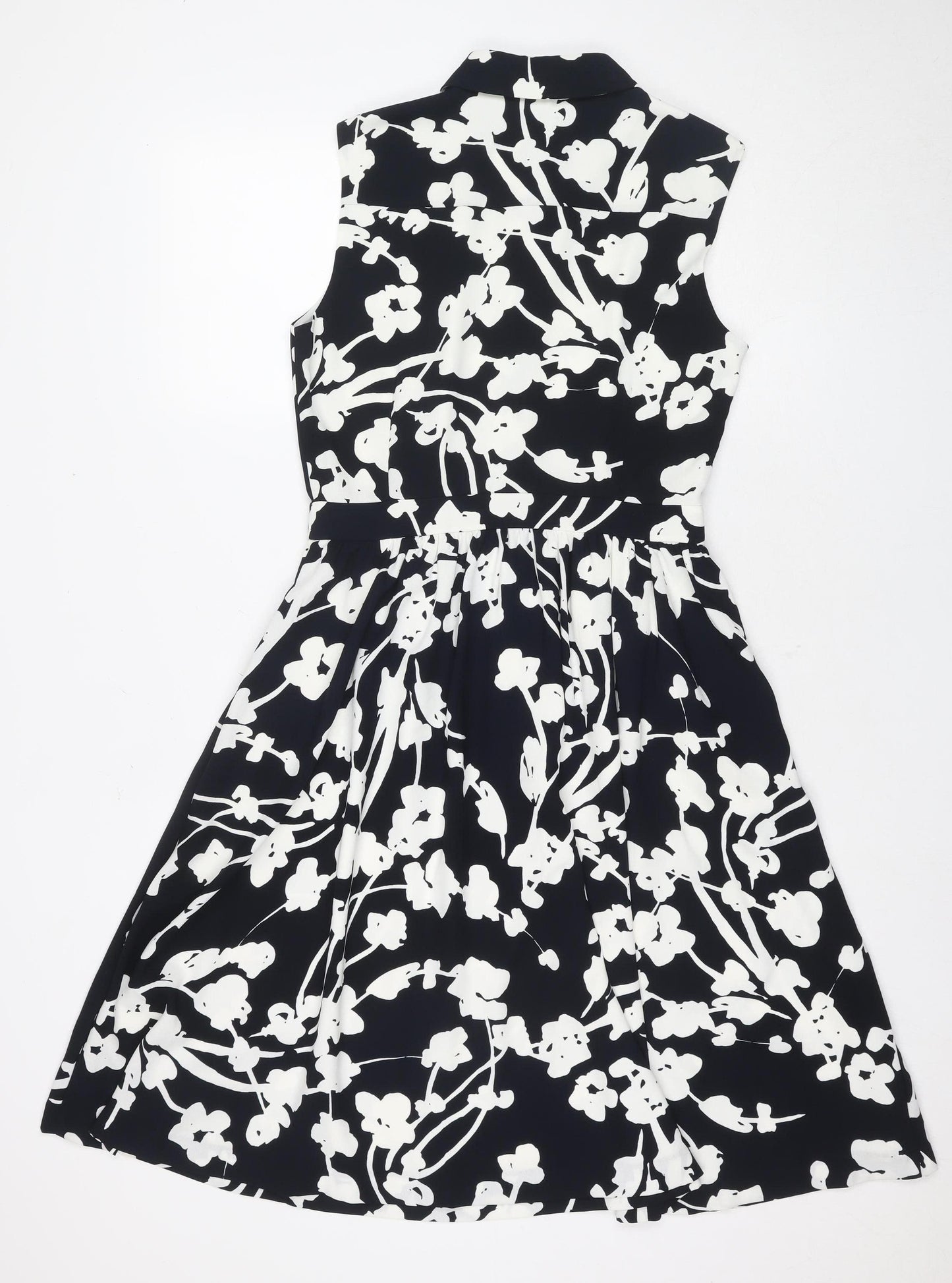 Hobbs Women's Black Floral Dress Size 10 Polyester