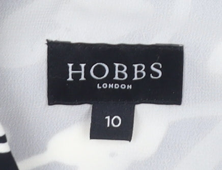 Hobbs Women's Black Floral Dress Size 10 Polyester