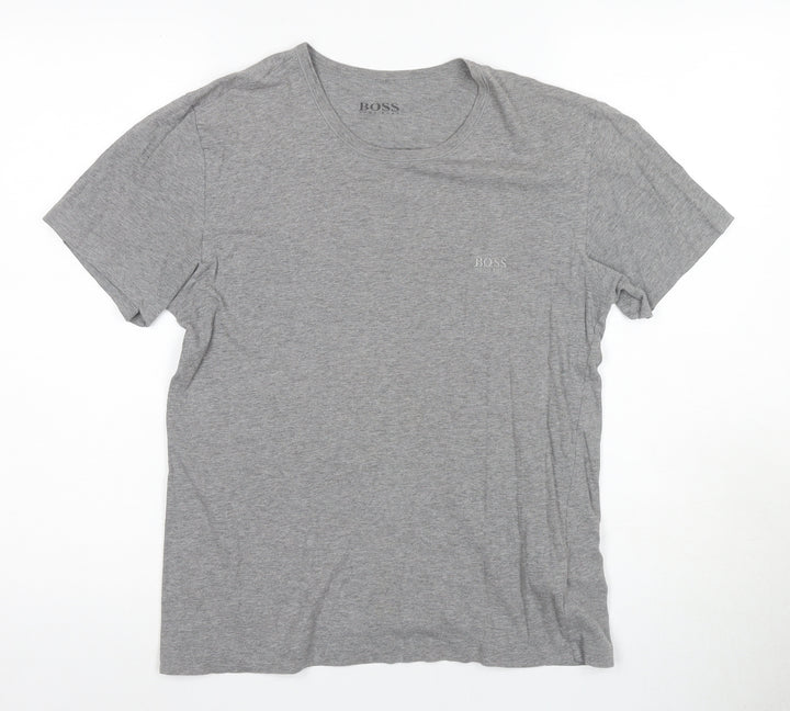 Hugo Boss Men's Grey S Logo T-Shirt
