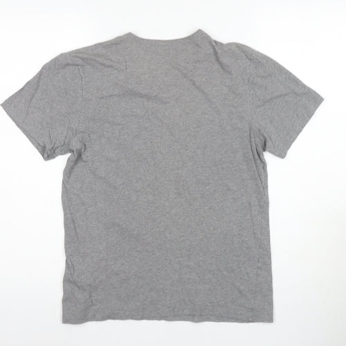 Hugo Boss Men's Grey S Logo T-Shirt