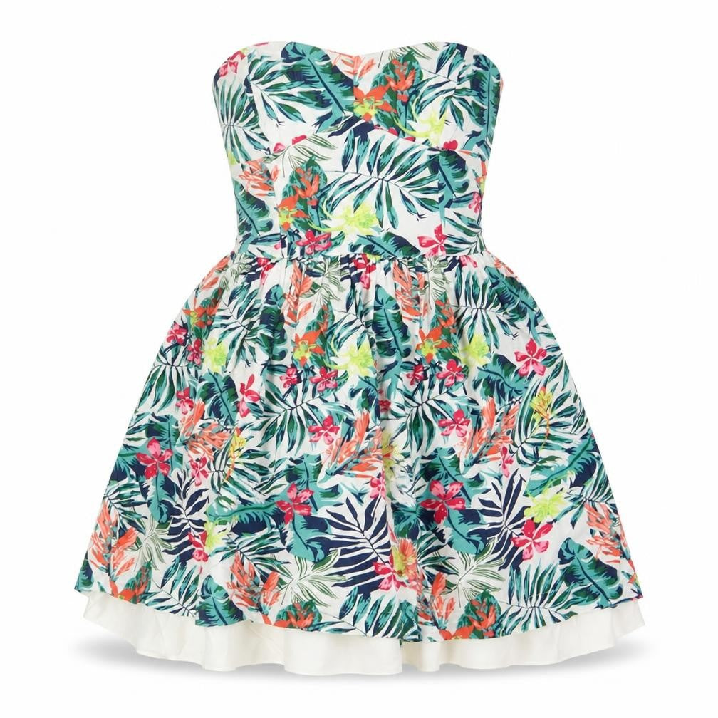 Front view of Sunshine women’s xs multicoloured a-line dress