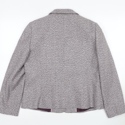 Eastex Women's Grey Suit Jacket, Size 14, Lined Shawl Lapel