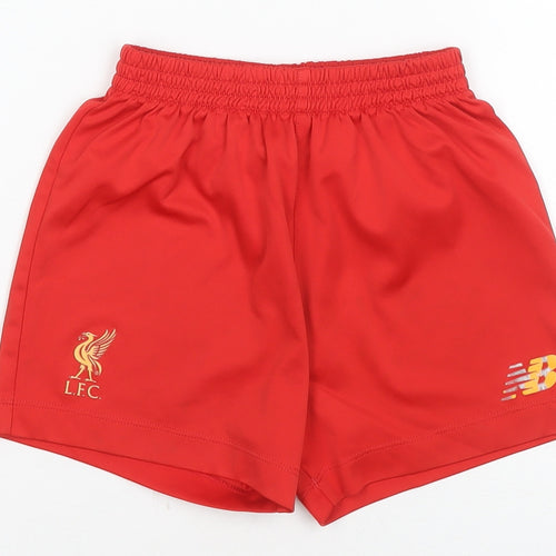 New Balance Boys Red Athletic Football Shorts 4-5 Years