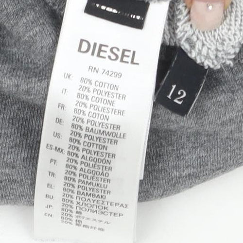Diesel Boys Grey Pullover Sweatshirt - Size 12 Years