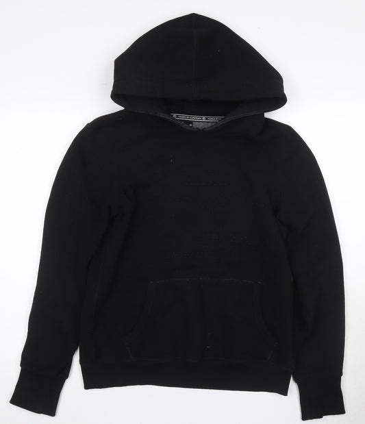 Superdry Men's Black Pullover Hoodie, Size L