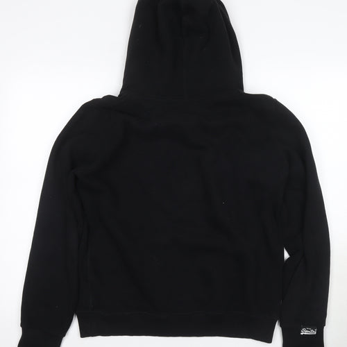 Superdry Men's Black Pullover Hoodie, Size L
