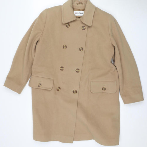 Windsmoor Beige Women's Wool Pea Coat Size 12