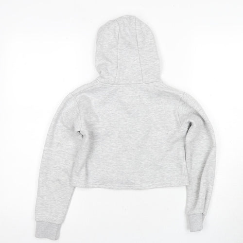 Bonds Girls Grey Full Zip Hoodie, Size 10-11, Hooded Fleece