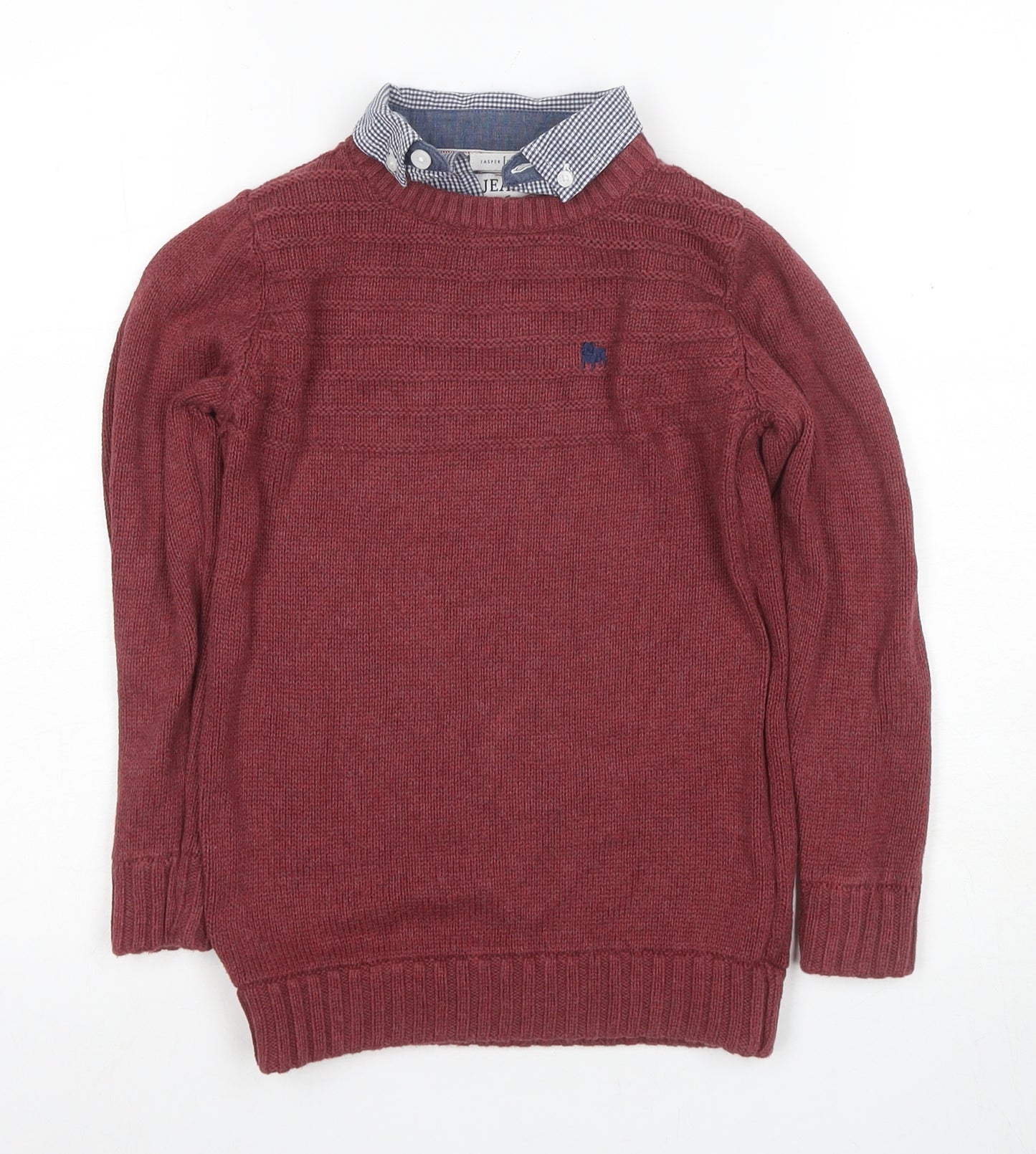 J Jeans Boys Red Knit Pullover Jumper 6-7 Years