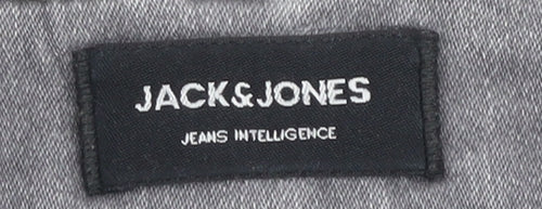 Jack & Jones Grey Denim Chino Shorts S - Men's Casual Style
