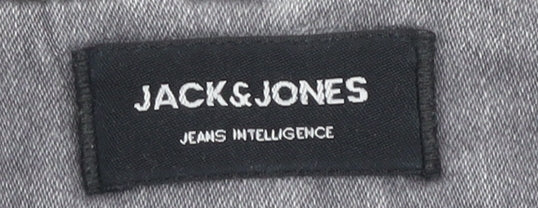 Jack & Jones Grey Denim Chino Shorts S - Men's Casual Style