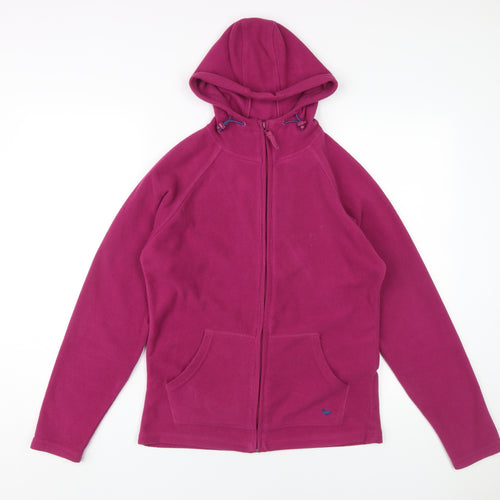 Country Rose Women's Purple Fleece Jacket, S, Hooded Casual Wear