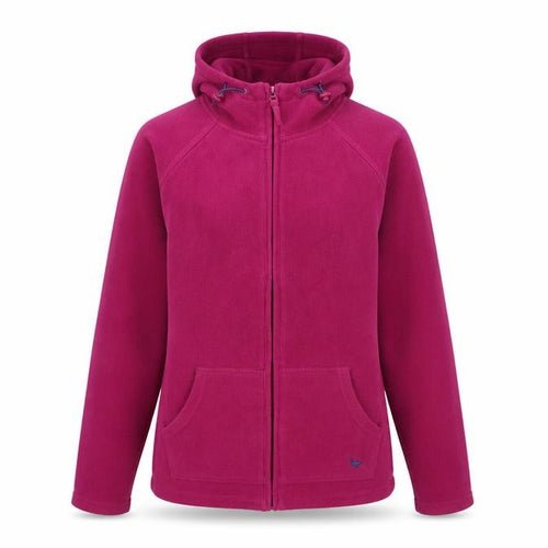 Country Rose Women's Purple Fleece Jacket, S, Hooded Casual Wear
