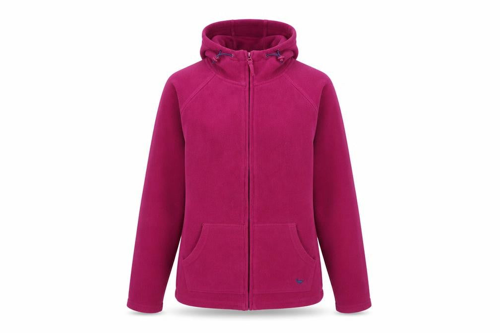 Country Rose Women's Purple Fleece Jacket, S, Hooded Casual Wear