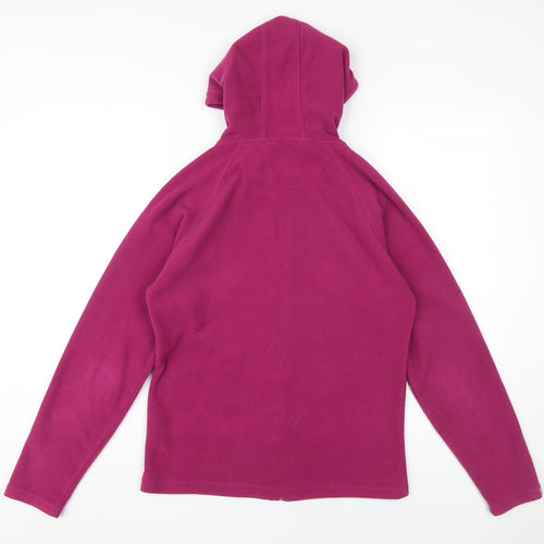 Country Rose Women's Purple Fleece Jacket, S, Hooded Casual Wear