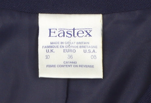 Eastex Women's Blue Blazer, Size 10, Classic Style