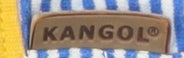 Kangol Men's Blue Striped Crew Neck T-Shirt M