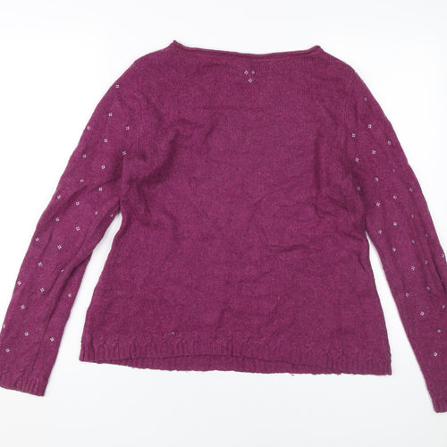 White Stuff Women's Purple Pullover Size 10