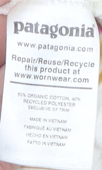 Patagonia Unisex Multicoloured Striped T-Shirt S