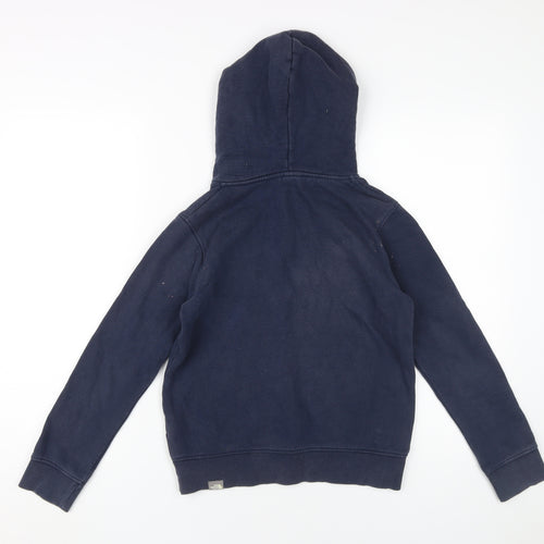 The North Face Boys Blue Pullover Hoodie M Graphic Logo