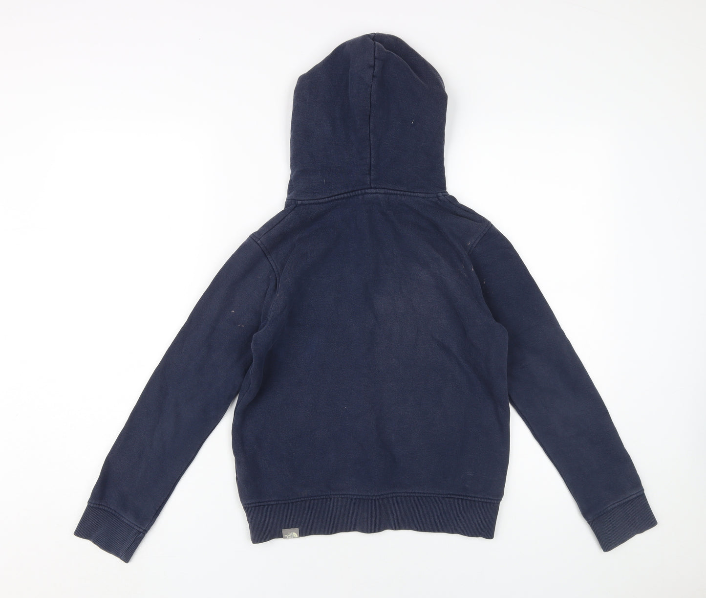 The North Face Boys Blue Pullover Hoodie M Graphic Logo