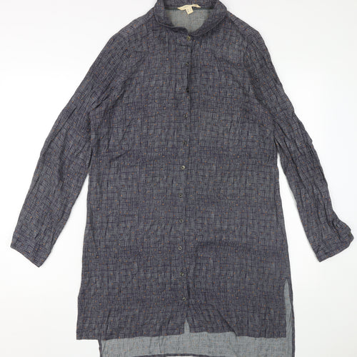White Stuff Women's Grey Shirt Dress Size 12
