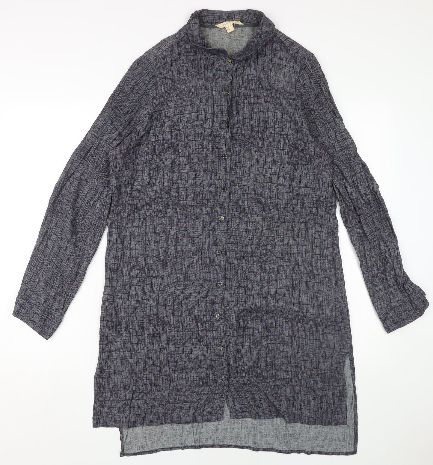 White Stuff Women's Grey Shirt Dress Size 12