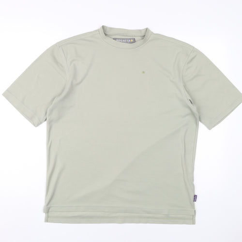 Regatta Men's Green Crew Neck T-Shirt, L, Short Sleeve