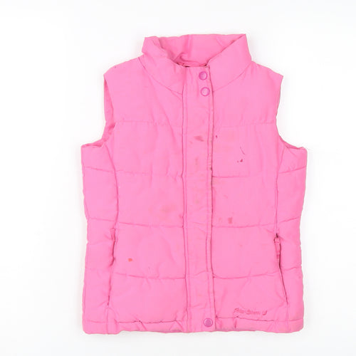 Peter Storm Girls Pink Quilted Bodywarmer 7-8 Years