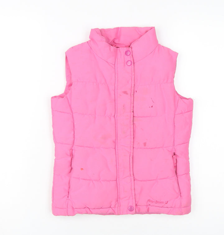 Peter Storm Girls Pink Quilted Bodywarmer 7-8 Years