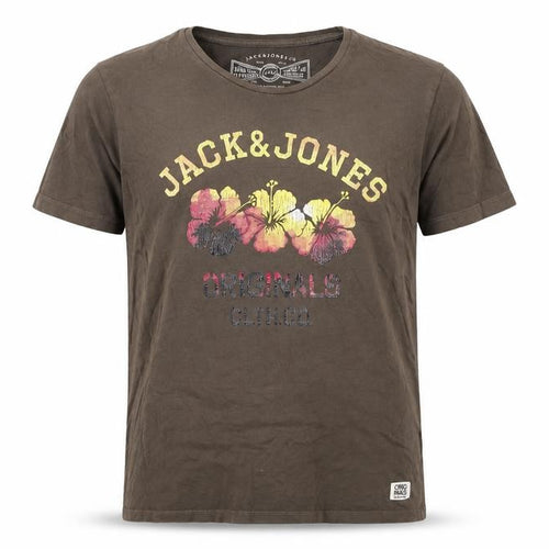 Jack & Jones Men's Brown Graphic Print T-Shirt M